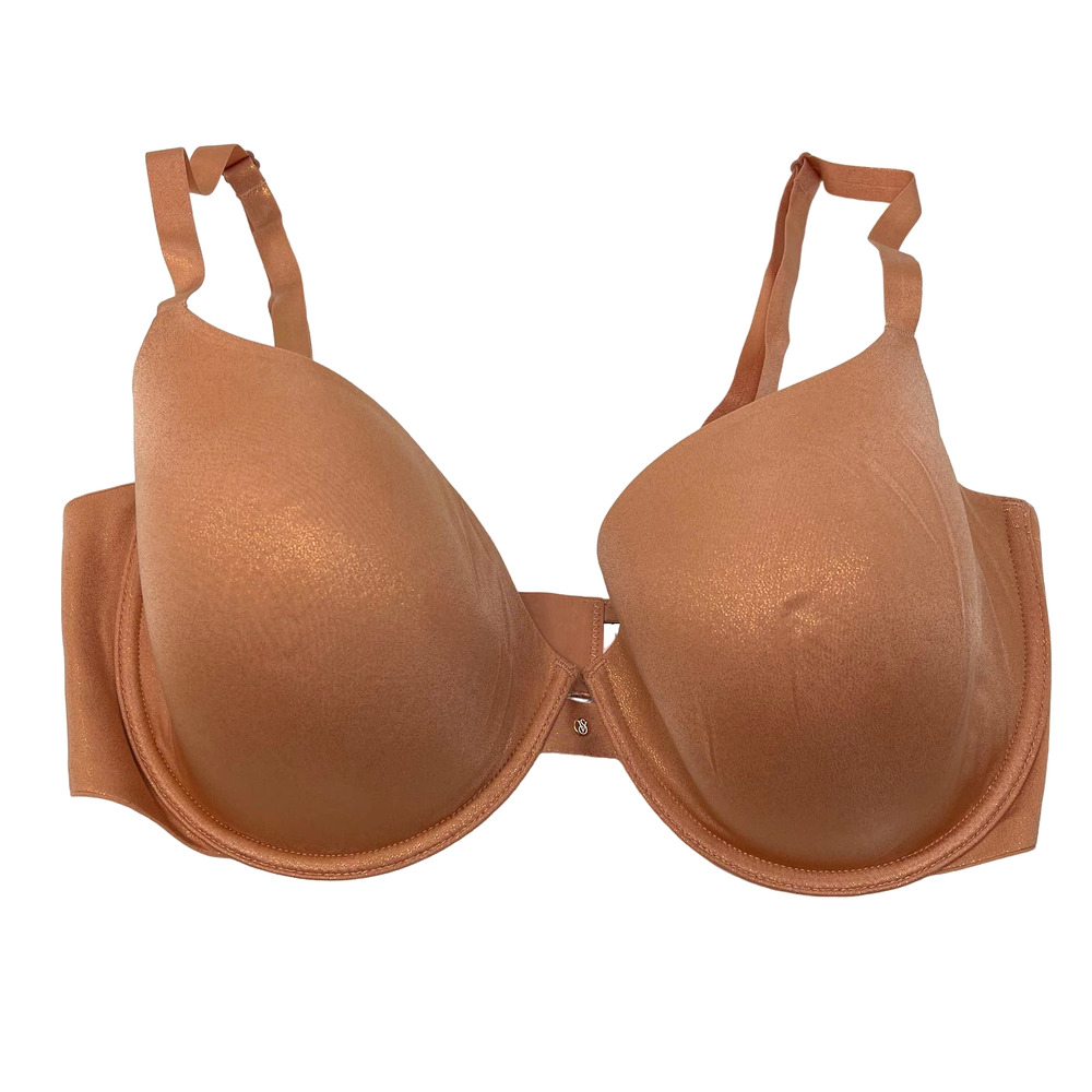 Victoria's Secret Lined Demi Bra Sparkly Orange Size 36DDD